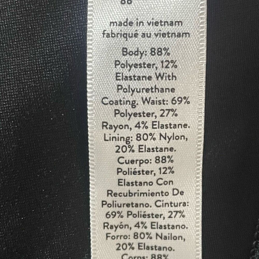 ASSETS BY SPANX All Over Faux Leather Leggings,  Shaping Waistband, Size XL - Picture 4 of 9